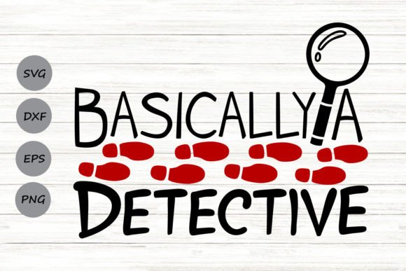 Basically a Detective Svg for Crafts and Graphics