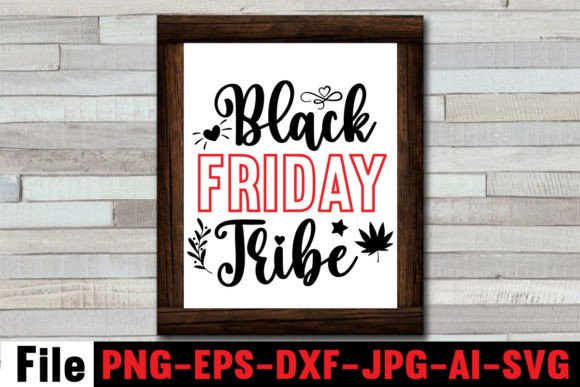 Black Friday Tribe SVG Cut File for Crafts and Graphics