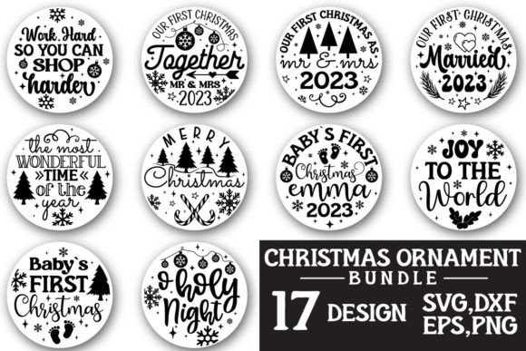 Christmas Ornament Graphics for Blog and Website Design