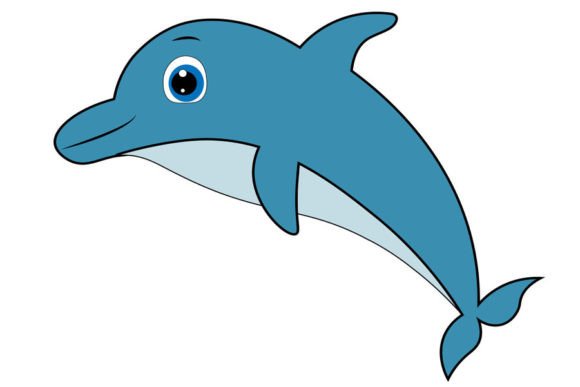Cute Dolphin SVG for Crafts and Graphics