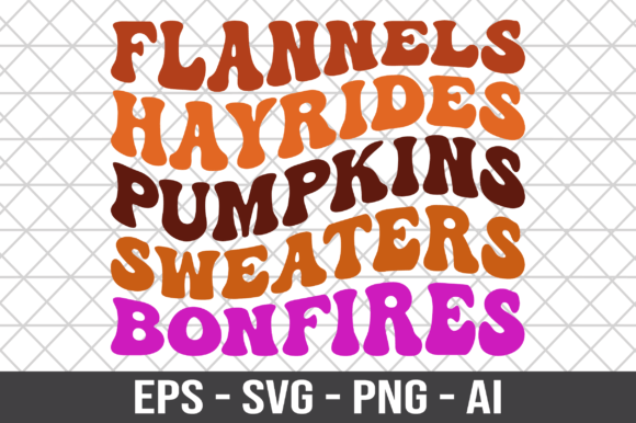 Flannels Hayrides Pumpkins Sweaters SVG for Crafts and Graphics