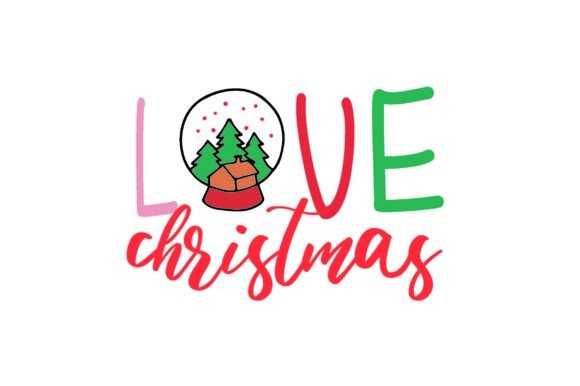 Love Chirstmas Svg: A Graphic Design Asset for Crafts and Seasonal Projects