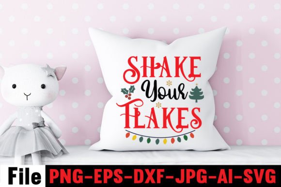 Shake Your Flakes SVG Cut File for Crafts and Graphics