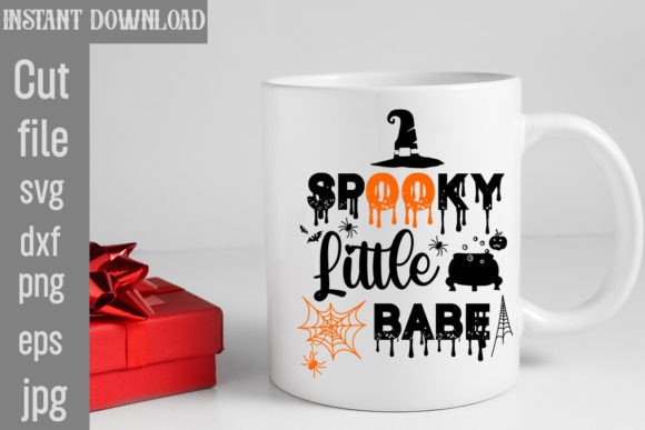 Spooky Little Babe SVG Cut File for Crafts and Graphics
